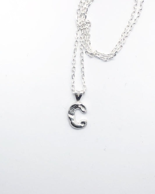 N009 Initial Necklace "C"