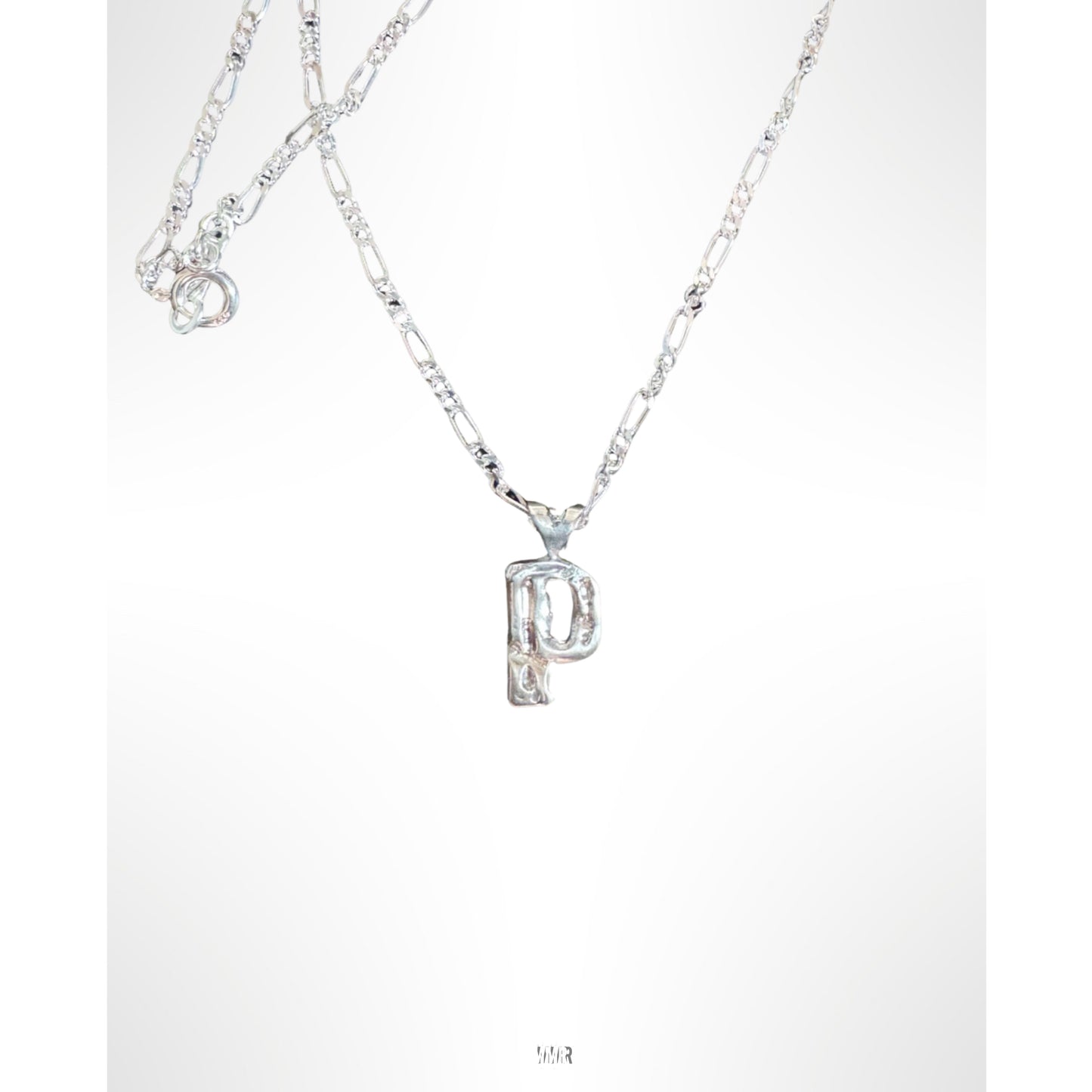 N009 Initial Necklace "P"