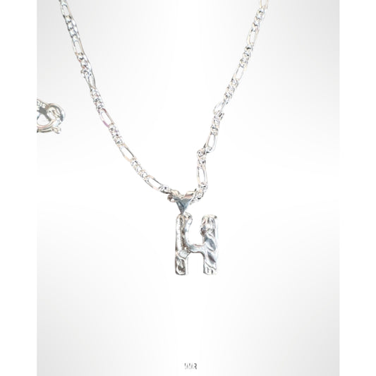 N009 Initial Necklace "H"