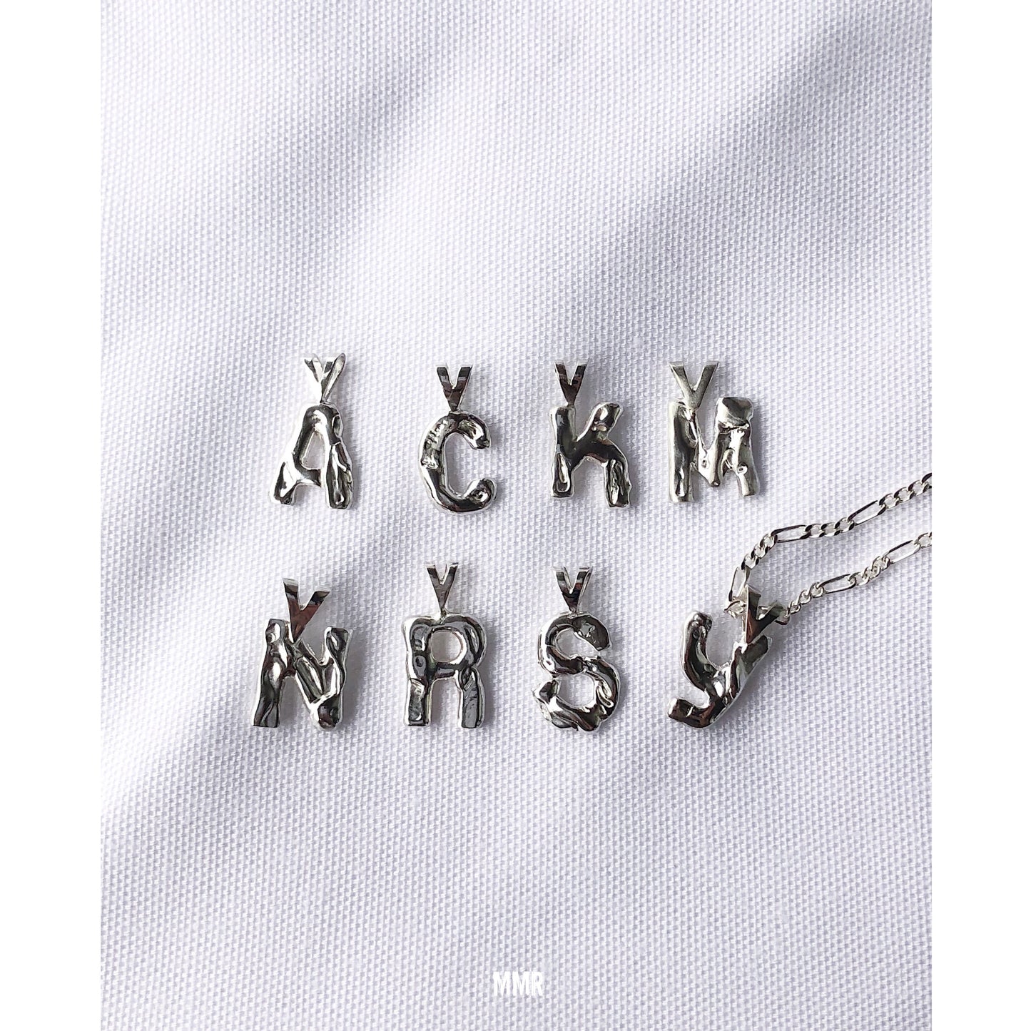 N009 Initial Necklace "K"